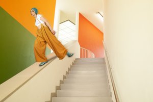 Kolorowy geometryczny krok autorstwa Christine von Diepenbroek