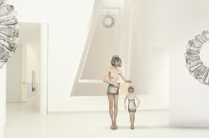 Futurystyczne, minimalistyczne postacie autorstwa Christine von Diepenbroek
