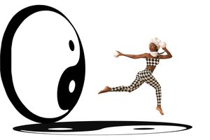 Harlequin Yin Yang Balance autorstwa Christine von Diepenbroek