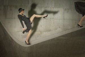 Moda w groszki – pozowanie