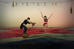 Teatralny spektakl cyrkowy autorstwa Christine von Diepenbroek