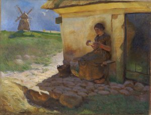 Dziewczyna czytająca list autorstwa Christjern Schobius