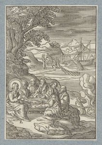 Chrystus daje Piotrowi klucze do nieba autorstwa Christoffel van Sichem (II)