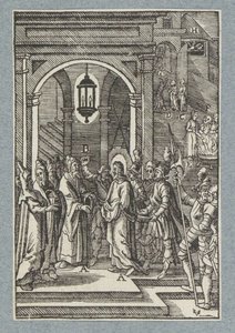 Chrystus dla Annasza autorstwa Christoffel van Sichem (II)