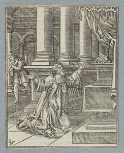 Pokuta i kara Dawida autorstwa Christoffel van Sichem (II)