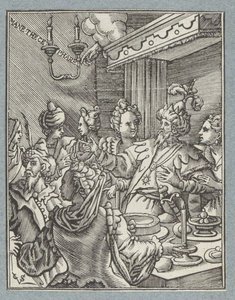 Święto Belszazzara autorstwa Christoffel van Sichem (II)