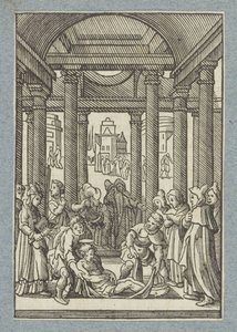 Złożenie do grobu Szczepana autorstwa Christoffel van Sichem (II)