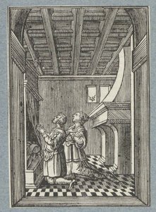 Noc poślubna Tobiasza i Sary autorstwa Christoffel van Sichem (II)
