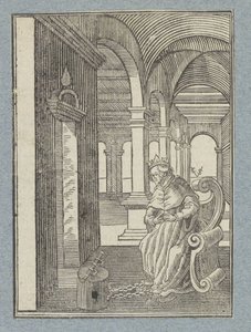 Manasses w więzieniu autorstwa Christoffel van Sichem (II)