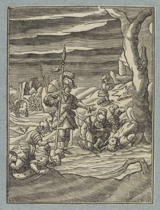 Wybór ludzi Gideona autorstwa Christoffel van Sichem (II)