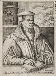 Portret Thomasa Munzer autorstwa Christoffel van Sichem