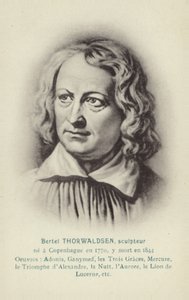 Bertel Thorvaldsen, duński rzeźbiarz autorstwa Christoffer Wilhelm Eckersberg