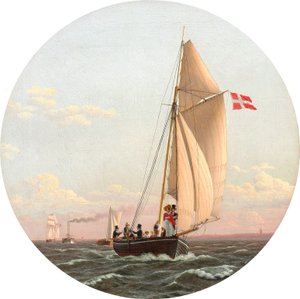 Duński: Żeglowanie z Kopenhagi do Charlottenlund Żeglowanie z Kopenhagi do Charlottenlund autorstwa Christoffer Wilhelm Eckersberg