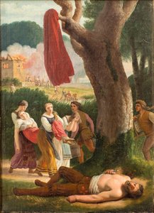 Hagbard i Signe, przed 1820 r. autorstwa Christoffer Wilhelm Eckersberg