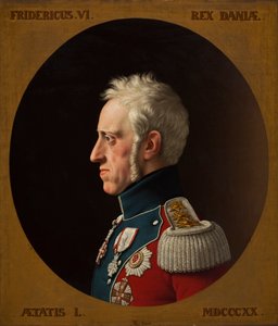 Portret Fryderyka VI z Danii 1768-1839, 1839. autorstwa Christoffer Wilhelm Eckersberg
