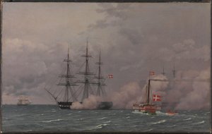 Port w Kopenhadze 1 maja 1832 r. autorstwa Christoffer Wilhelm Eckersberg