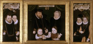 Tryptyk Johanna Wilhelma von Sachsen, 1587 autorstwa Christoph Leutolph