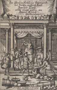Strona tytułowa, „Wielkie fajerwerki artyleryjskie...”, 1676. autorstwa Christoph Metzger