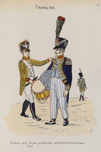 Perkusista i mistrz piekarza gwardii prefektury w Hamburgu, ok. 1806 r.