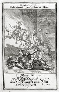 Bóg straszy Heliodora w świątyni, 2 Machabeusze (3:21-28), 1695