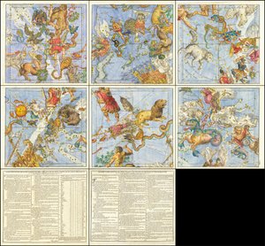 Globi Coelestis in Sex Tabulas Planas Redacti Descriptio autorstwa Christoph Weigel the Elder