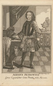 Portret carewicza Aleksieja Pietrowicza Rosji 1690-1718, 1710 autorstwa Christoph Wiegel