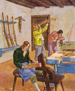 Bushmaker / Buchsenmacher (litografia kolorowa)