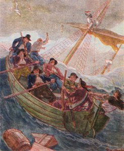 Piraten In Seenot / Piraci w opałach (kolorowa litografia)