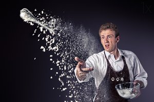 Niespodzianka w postaci wybuchu mąki autorstwa Christophe Kiciak