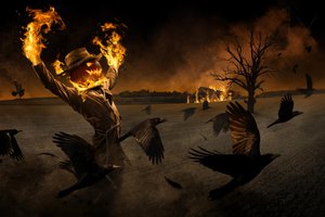 Halloweenowe piekło stracha na wróble autorstwa Christophe Kiciak