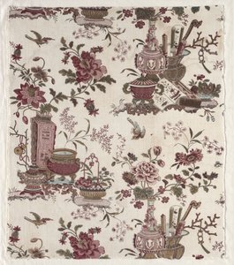 Fragment bawełny drukowanej w drzeworyty, ok. 1930 r. 1780.
