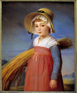 La petite gleaneuse Obraz Christophe Degeorge (1786-1854) XIX-wieczne Musee Bargoin, Clermont Ferrand (Clermont-Ferrand) autorstwa Christophe Thomas Degeorge