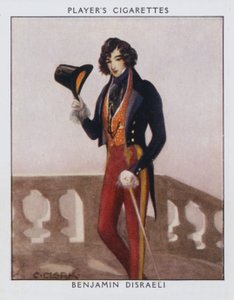Benjamin Disraeli (kolor lito) autorstwa Christopher (after) Clark