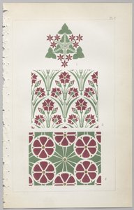 Sztuka projektowania dekoracyjnego : z dodatkiem, podającym godziny otwarcia kwiatów, wyd. Day & Son, Londyn, 1862 autorstwa Christopher Dresser