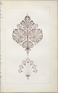 Sztuka projektowania dekoracyjnego : z dodatkiem, podającym godziny otwarcia kwiatów, wyd. Day & Son, Londyn, 1862 autorstwa Christopher Dresser