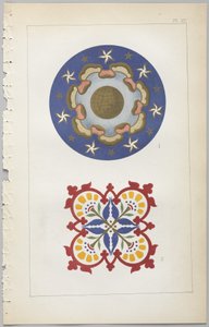 Sztuka projektowania dekoracyjnego : z dodatkiem, podającym godziny otwarcia kwiatów, wyd. Day & Son, Londyn, 1862 autorstwa Christopher Dresser