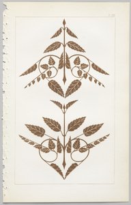 Sztuka projektowania dekoracyjnego : z dodatkiem, podającym godziny otwarcia kwiatów, wyd. Day & Son, Londyn, 1862 autorstwa Christopher Dresser