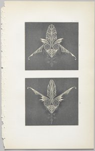 Sztuka projektowania dekoracyjnego : z dodatkiem, podającym godziny otwarcia kwiatów, wyd. Day & Son, Londyn, 1862 autorstwa Christopher Dresser