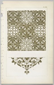 Sztuka projektowania dekoracyjnego : z dodatkiem, podającym godziny otwarcia kwiatów, wyd. Day & Son, Londyn, 1862 autorstwa Christopher Dresser