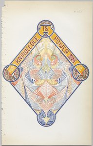 Sztuka projektowania dekoracyjnego : z dodatkiem, podającym godziny otwarcia kwiatów, wyd. Day & Son, Londyn, 1862 autorstwa Christopher Dresser