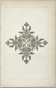 Sztuka projektowania dekoracyjnego : z dodatkiem, podającym godziny otwarcia kwiatów, wyd. Day & Son, Londyn, 1862 autorstwa Christopher Dresser