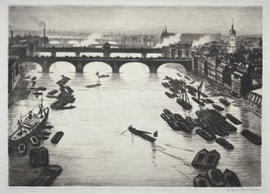 Londyńskie Mosty autorstwa Christopher Richard Wynne Nevinson