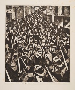 Świt, 1914, wyd. 1915. autorstwa Christopher Richard Wynne Nevinson