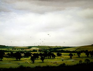 Angielski krajobraz autorstwa Christopher Richard Wynne Nevinson
