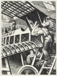 Montaż części, 1917 autorstwa Christopher Richard Wynne Nevinson