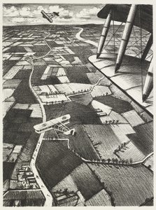 W powietrzu, 1917 autorstwa Christopher Richard Wynne Nevinson