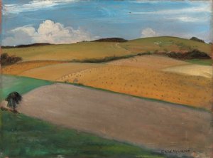 Trundle w Goodwood, lata 30. XX wieku autorstwa Christopher Richard Wynne Nevinson