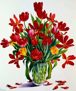 Tulipany (wc na papierze) autorstwa Christopher Ryland