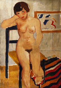 Nude z dywanikiem w paski, Meraud Guinness
