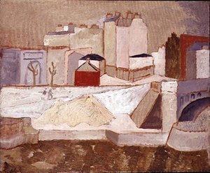 Scena uliczna w Paryżu autorstwa Christopher Wood